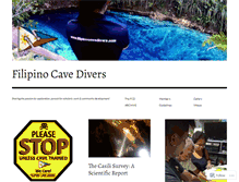 Tablet Screenshot of filipinocavedivers.com